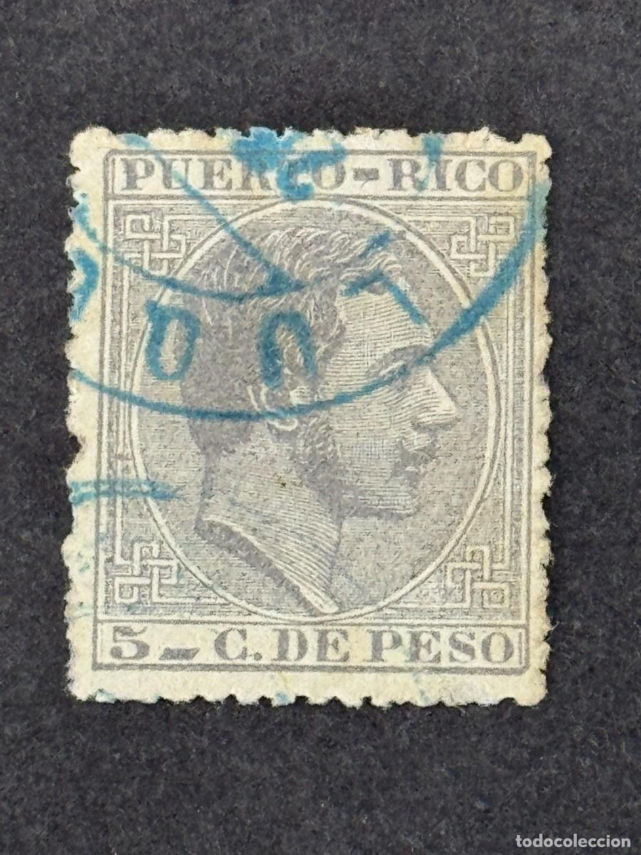 Sellos: Puerto Rico, Alfonso XII, 1882-1984, Edifil 65, usado