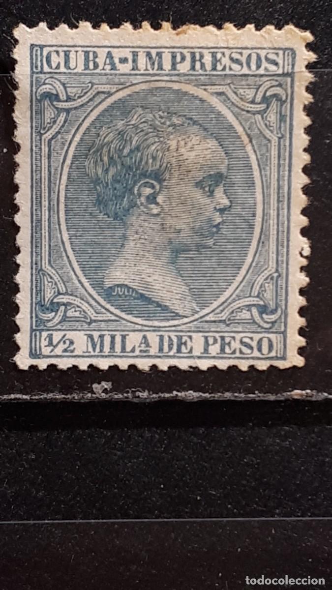 Sellos: CUBA. A&Ntilde;O 1896. (*)/*. EDIFIL 140