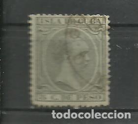 Sellos: CUBA 1890 - EDIFIL NRO. 115 - ALFONSO XIII - 5c. - USADO
