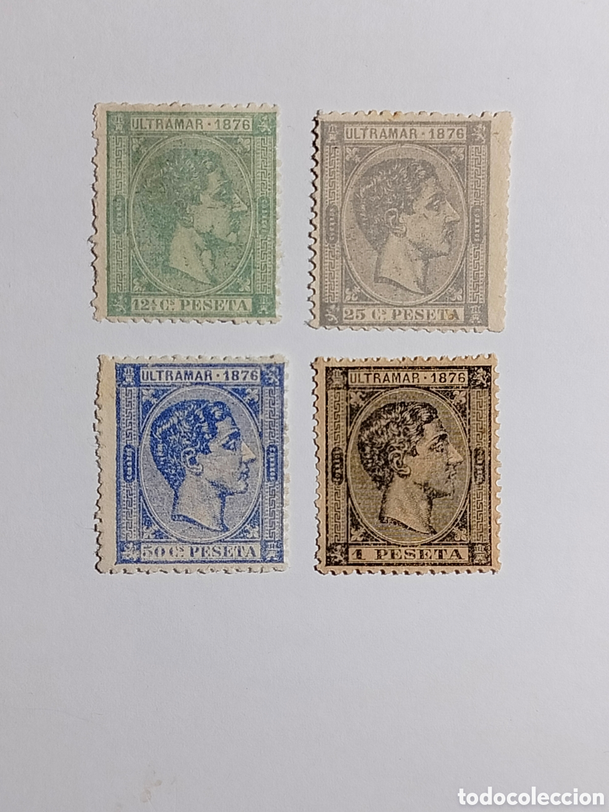 Sellos: Cuba 1876 Edifil 35/8 serie completa (*)