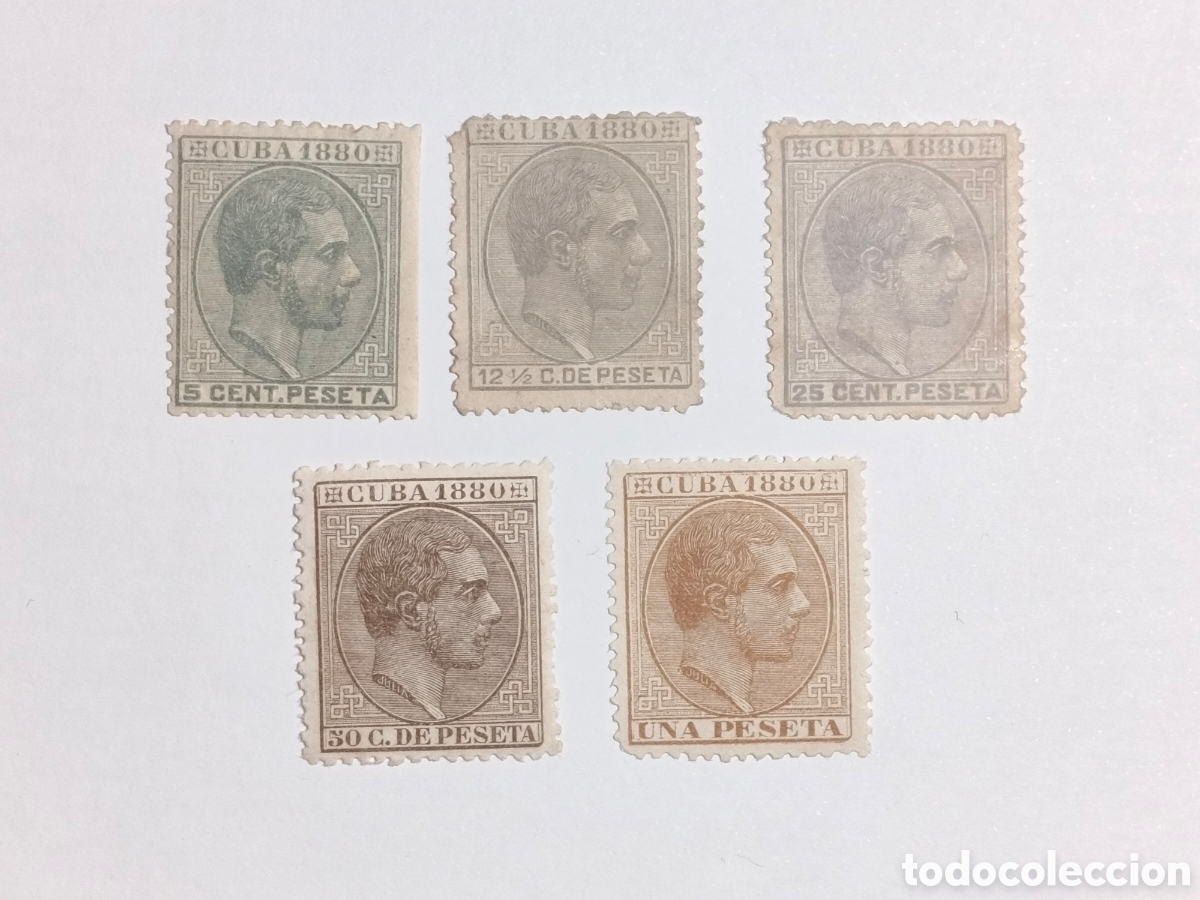 Sellos: Cuba 1880 Edifil 56/61 excepto el 57, MH
