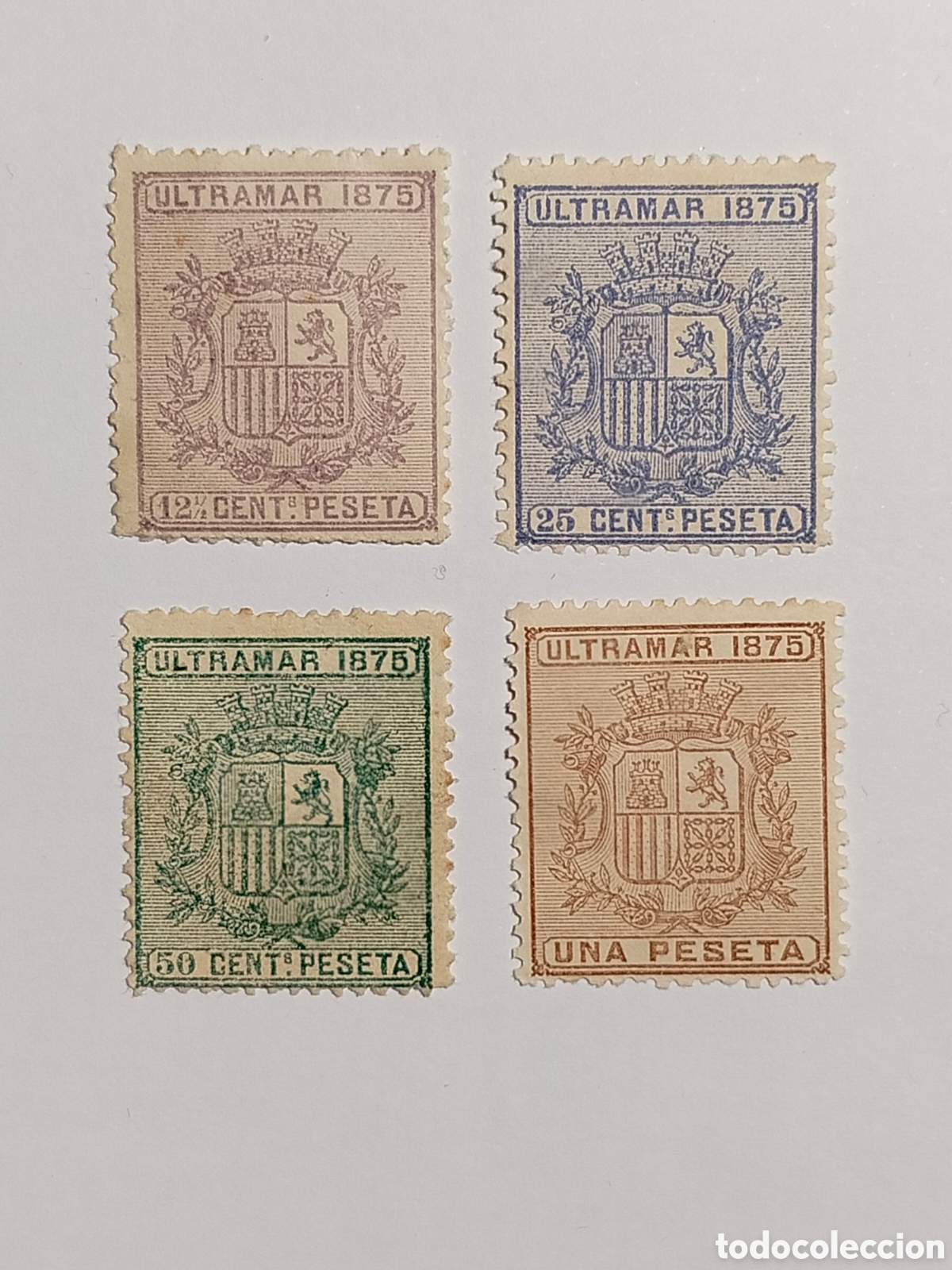 Sellos: Cuba 1875 Edifil 31/4 serie completa (*)