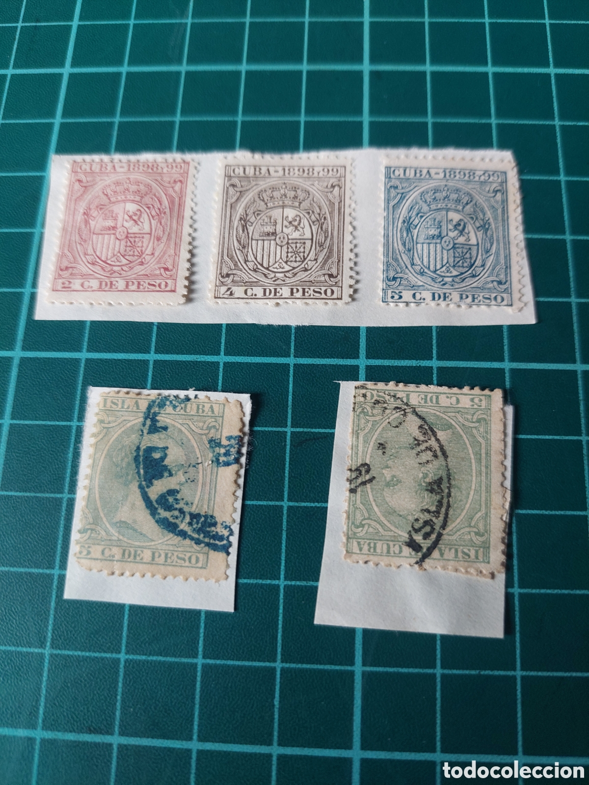 Selos: ESPA&Ntilde;A ISLA CUBA ANTIGUOS SELLOS