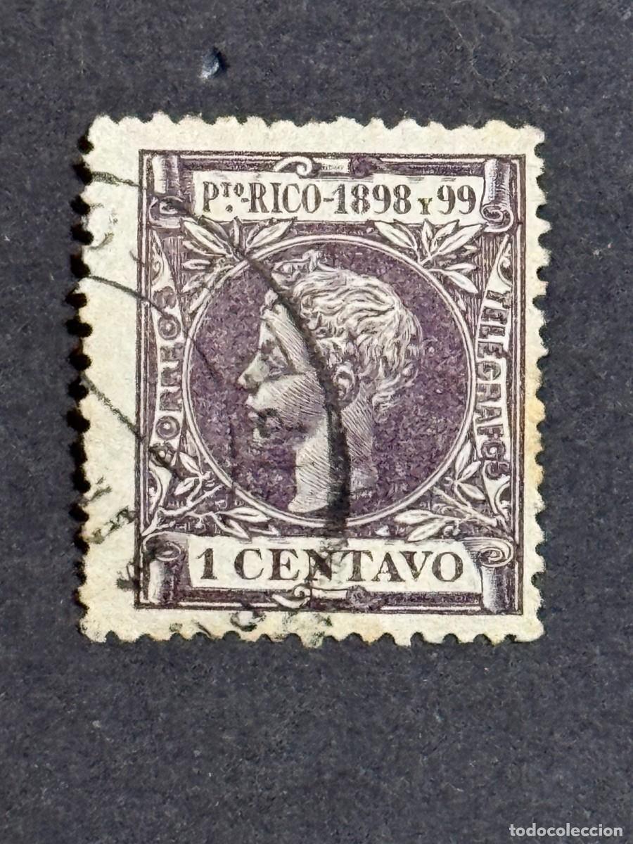Sellos: Puerto Rico, Alfonso XIII, 1898, Edifil 135, usado