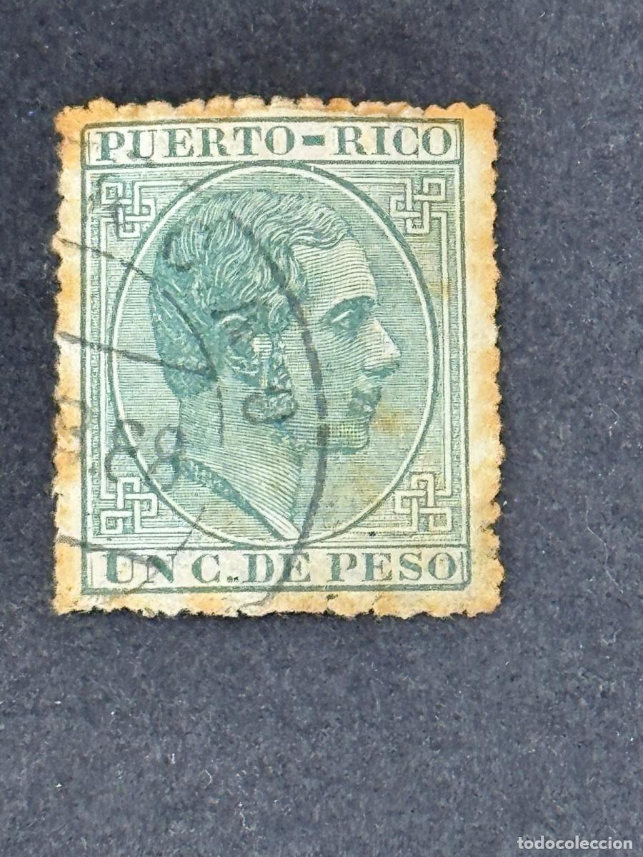 Sellos: Puerto Rico, Alfonso XII, 1882-1884, Edifil 61, usado