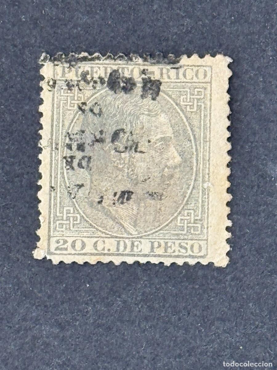 Sellos: Puerto Rico, Alfonso XII, 1882-1884, Edifil 68, usado