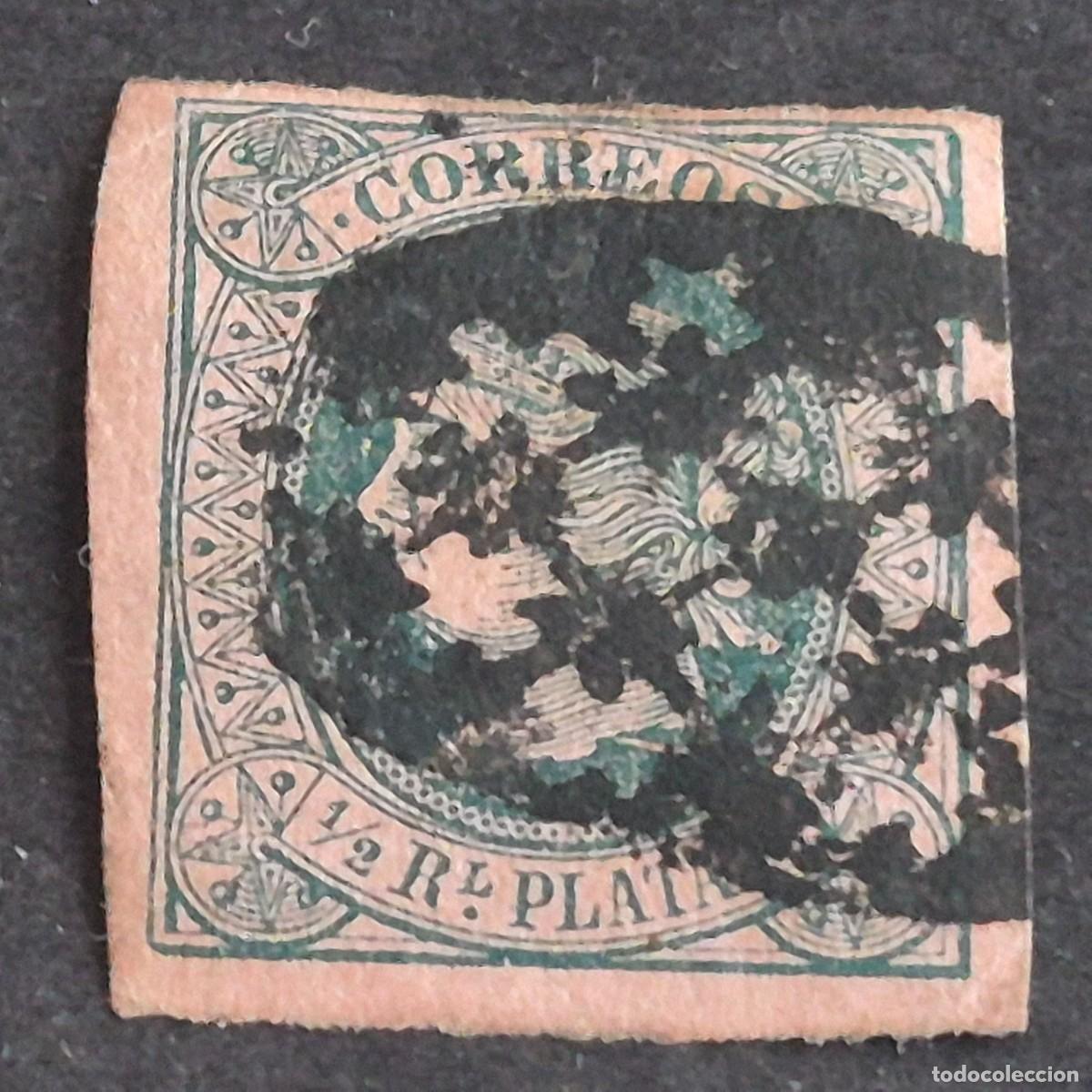 Sellos: ESPA&Ntilde;A, CUBA, ANTILLAS, 1864, ISABEL II, EDIFIL 10, USADO, (LOTE AR)