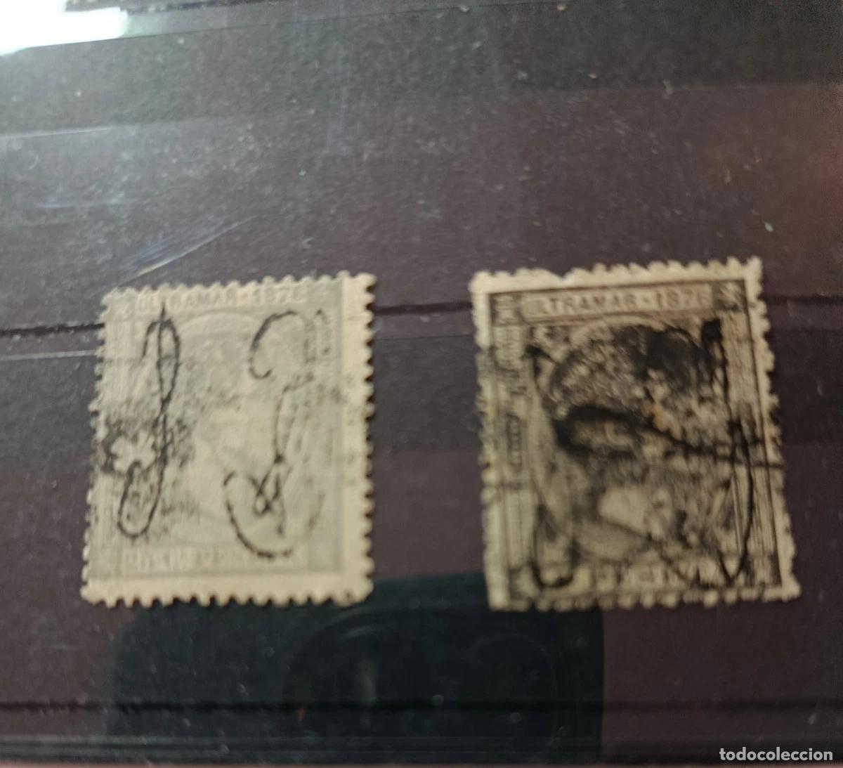 Sellos: Sellos Puerto Rico espa&ntilde;ol 1876, Edifil 8 y 12 usados