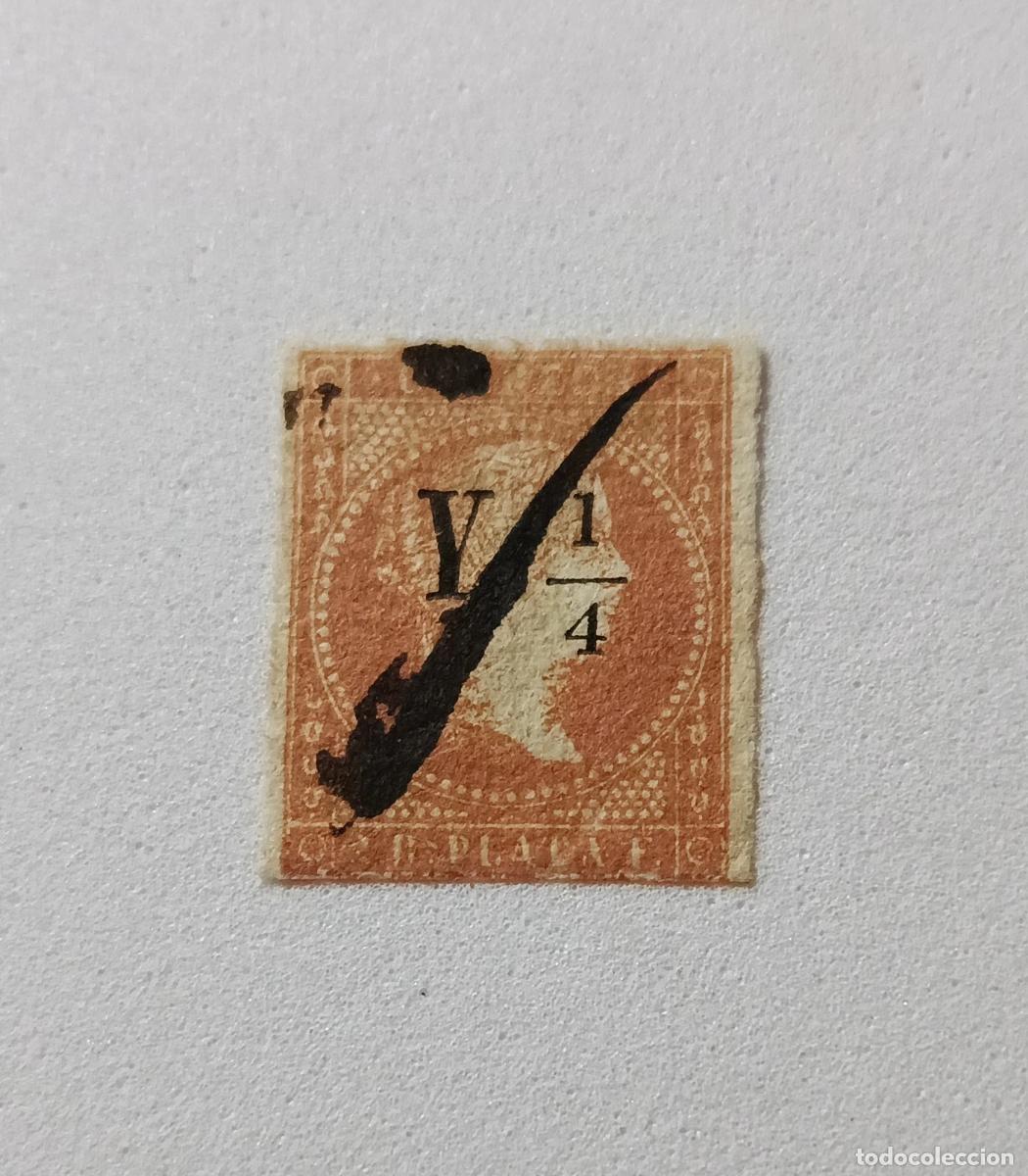 Sellos: Sellos colonias Cuba 1855, Edifil 5A, aut&eacute;ntico
