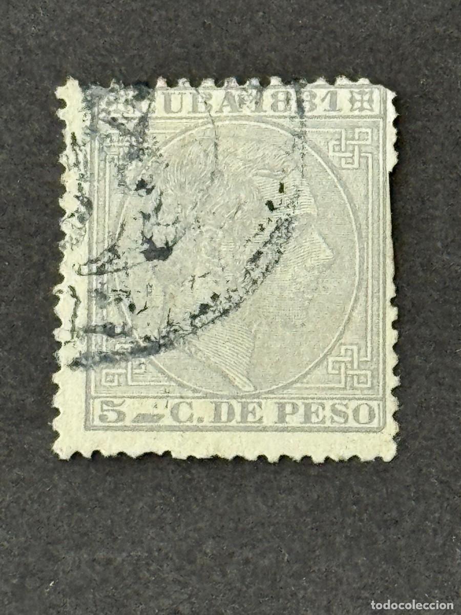 Sellos: Cuba, Alfonso XII, 1881, Edifil 65, usado