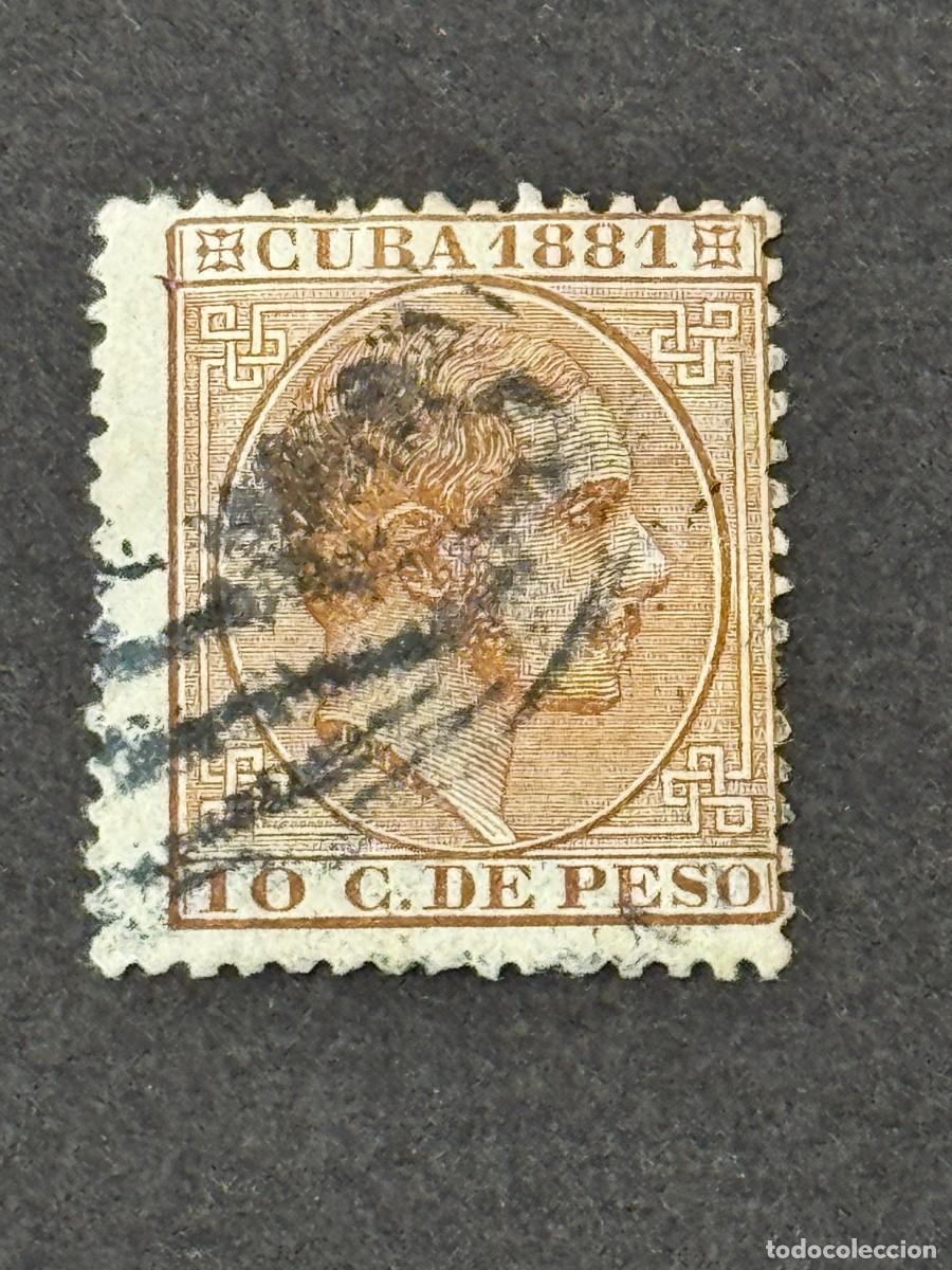 Sellos: Cuba, Alfonso XII, 1881, Edifil 66, usado