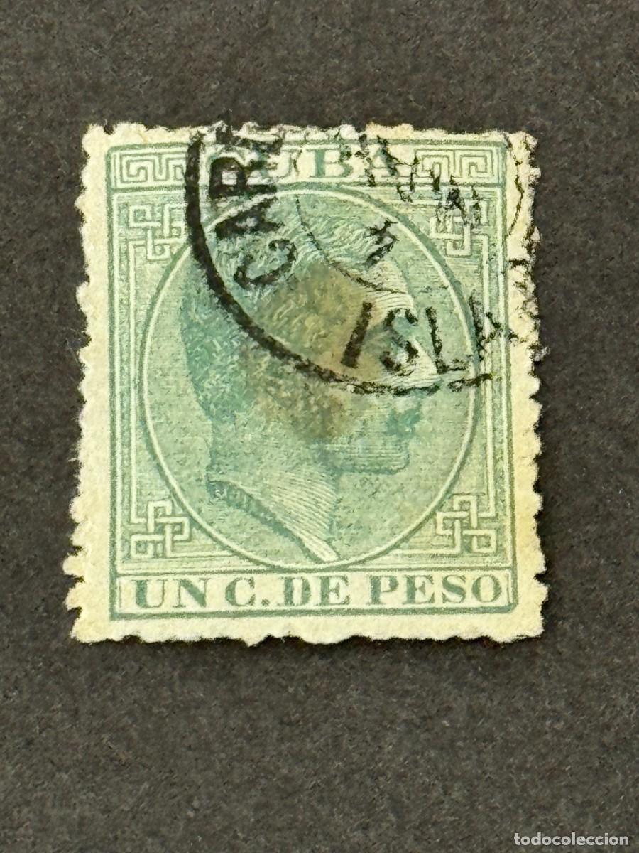 Sellos: Cuba, Alfonso XII, 1882-1883, Edifil 68, usado
