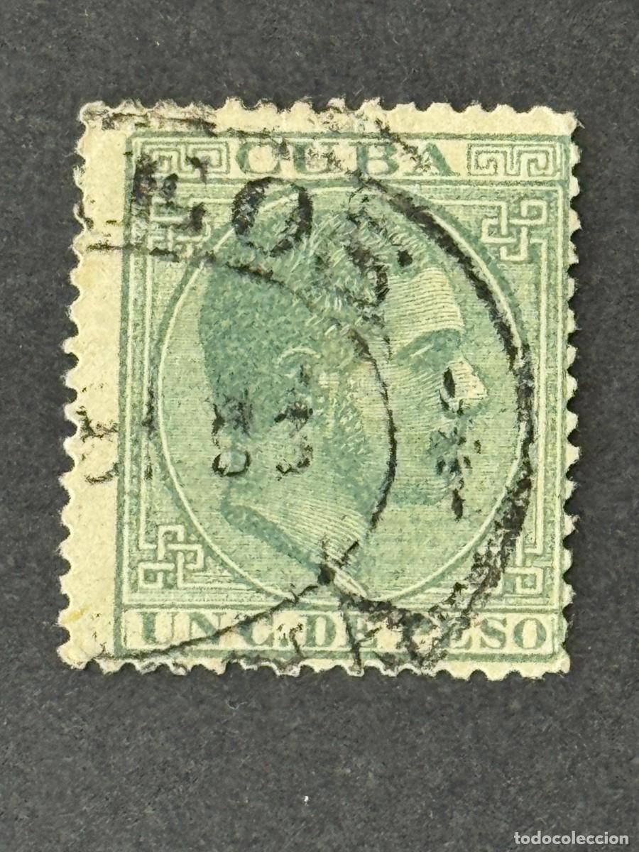 Sellos: Cuba, Alfonso XII, 1882-1883, Edifil 68, usado