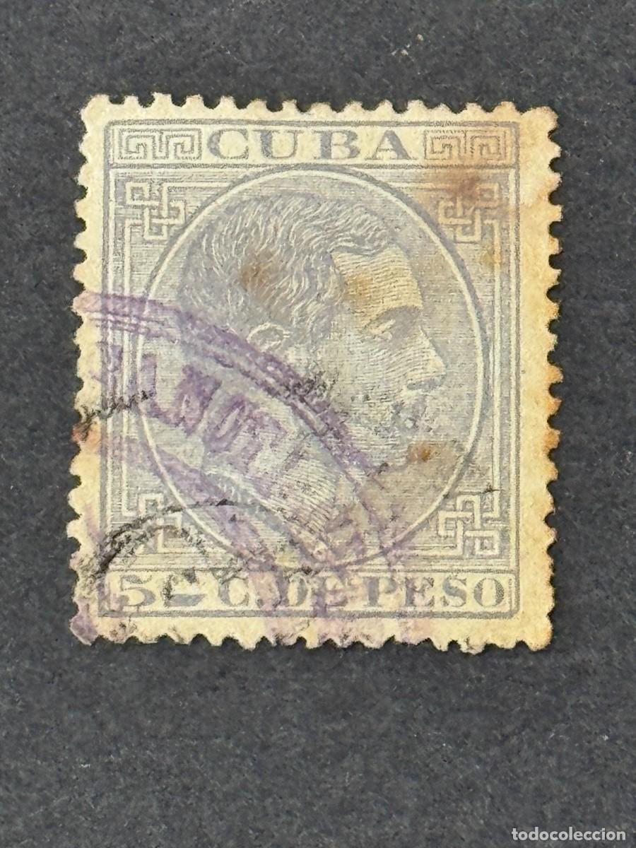 Sellos: Cuba, Alfonso XII, 1882-1883, Edifil 71, usado