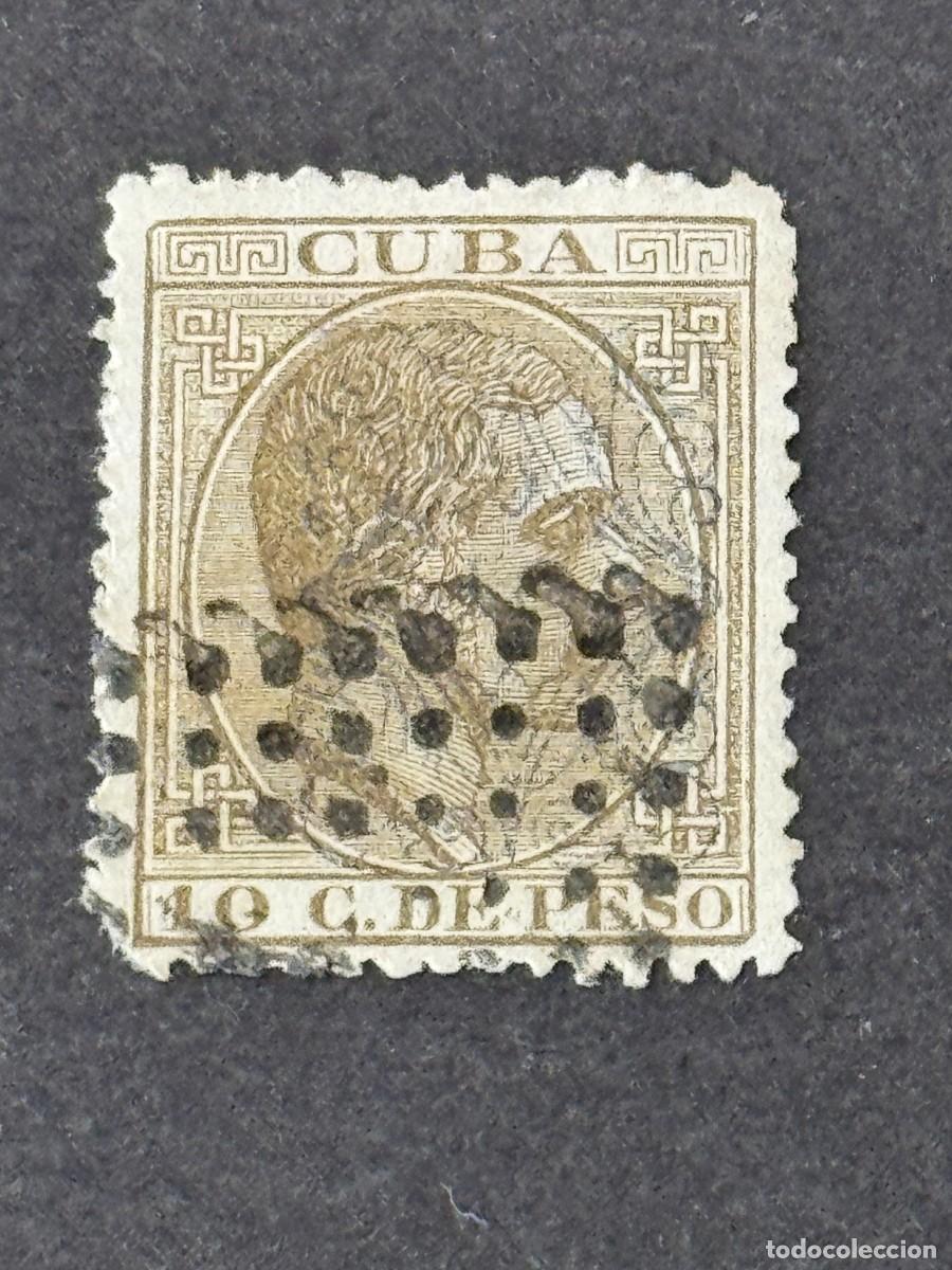 Sellos: Cuba, Alfonso XII, 1882-1883, Edifil 72, usado