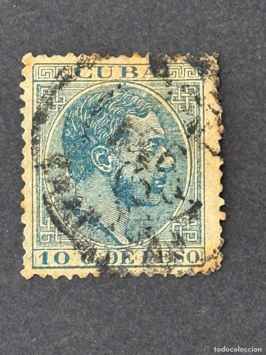 Sellos: Cuba, Alfonso XII, 1883-1888, Edifil 103, usado