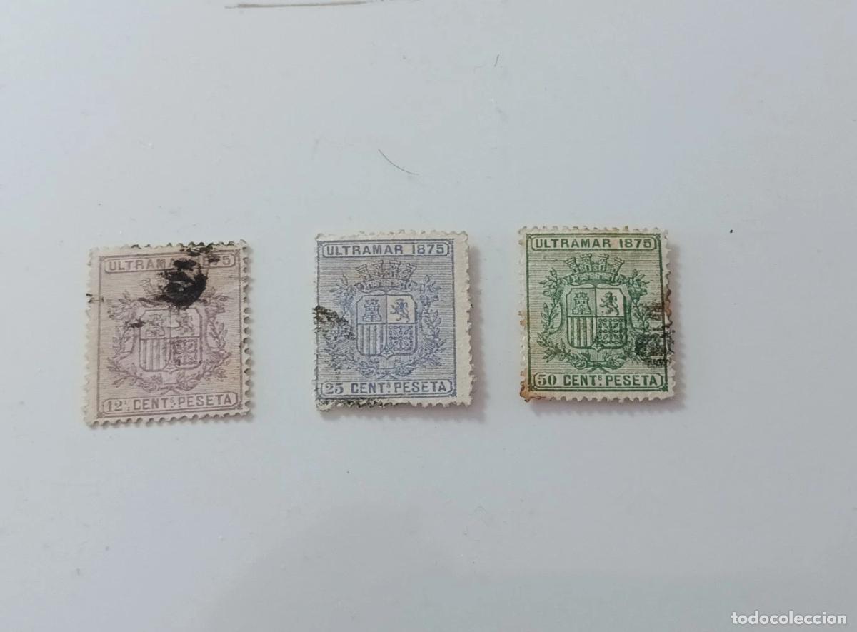 Sellos: Sellos Cuba espa&ntilde;ola 1875, Edifil 31/33