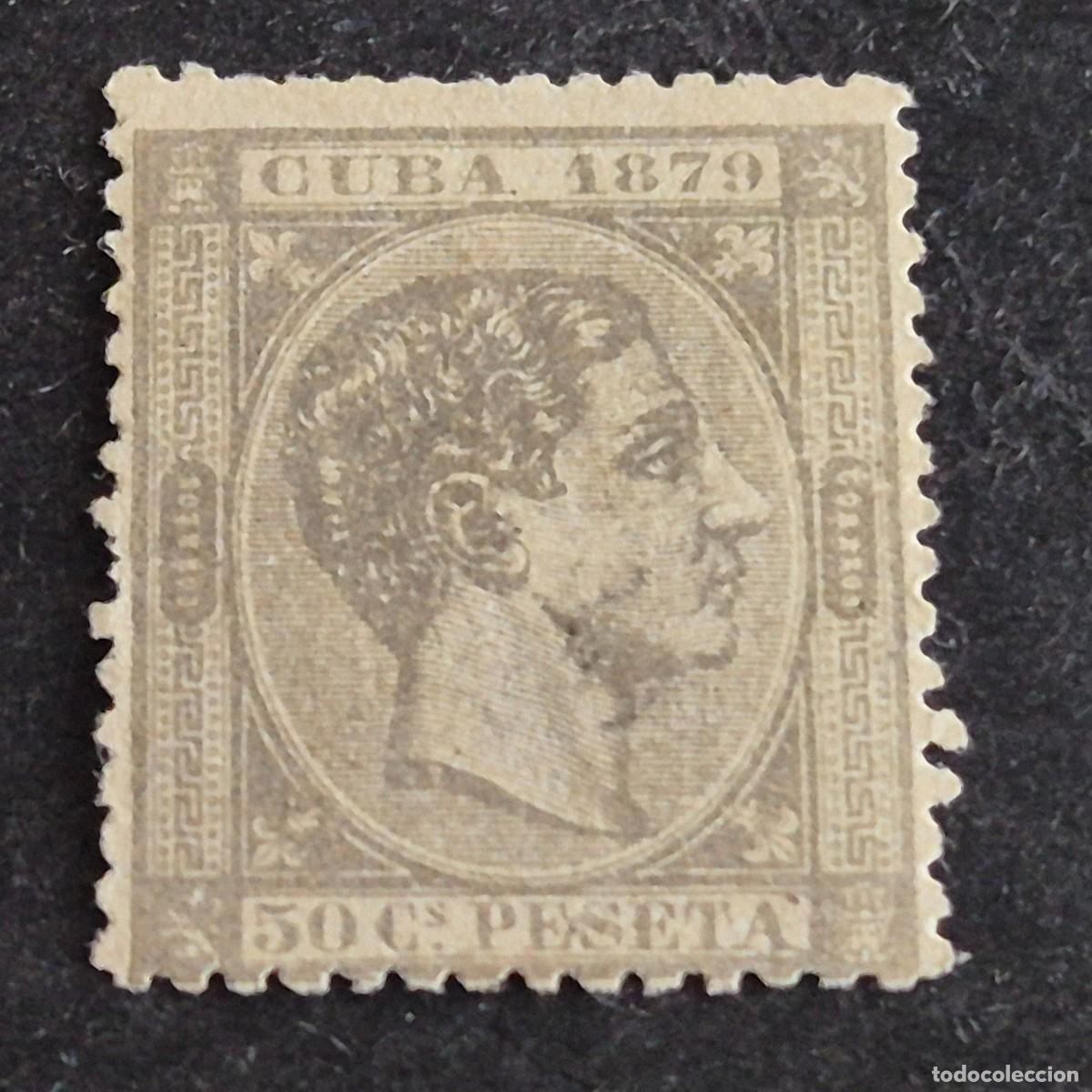 Sellos: ESPA&Ntilde;A, CUBA, 1879, ALFONSO XII, EDIFIL 54, NUEVO SIN GOMA, (LOTE AR)