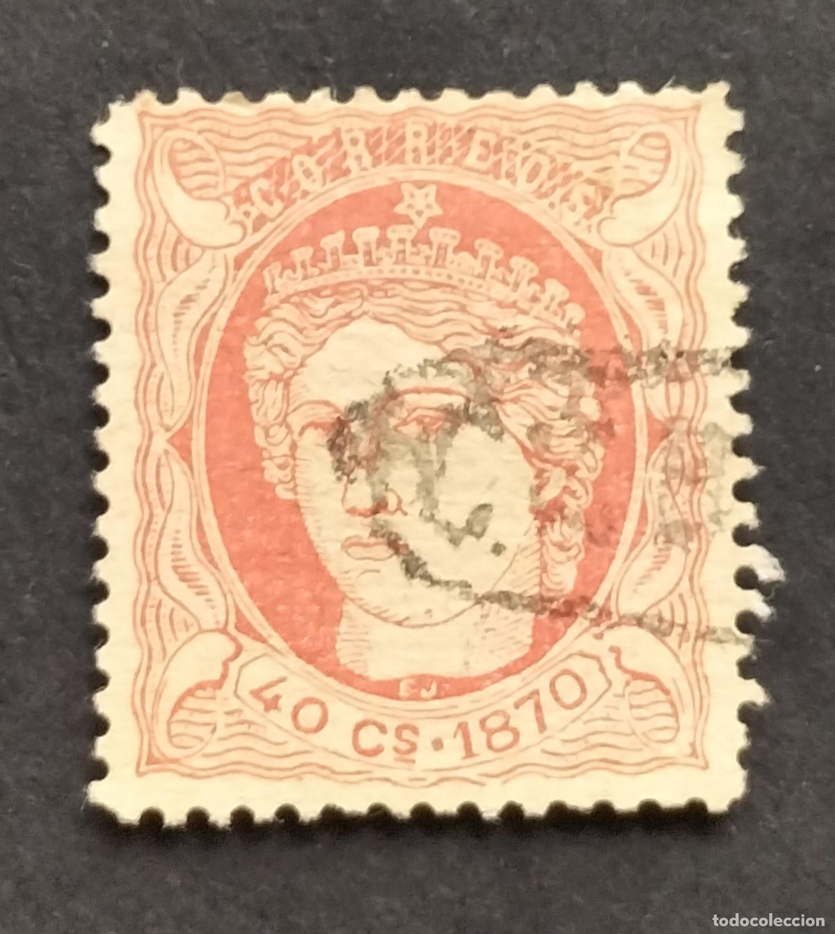 Sellos: SELLO ESPA&Ntilde;A ANTILLAS 1870 - 40 C. ROSA- EDIFIL N⁰ 21