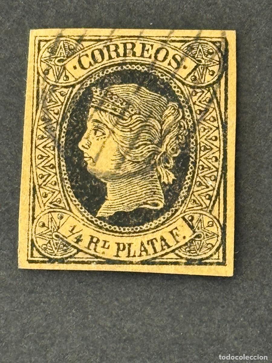 Sellos: Cuba, Isabel II, 1864, Edifil 12, usado