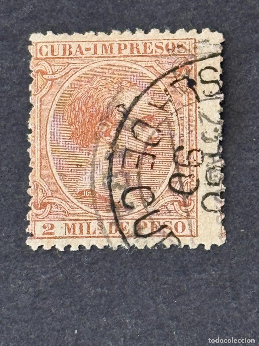 Sellos: Cuba, Alfonso XIII, 1890, Edifil 108, usado