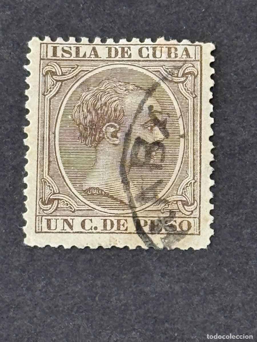 Sellos: Cuba, Alfonso XIII, 1890, Edifil 112, usado
