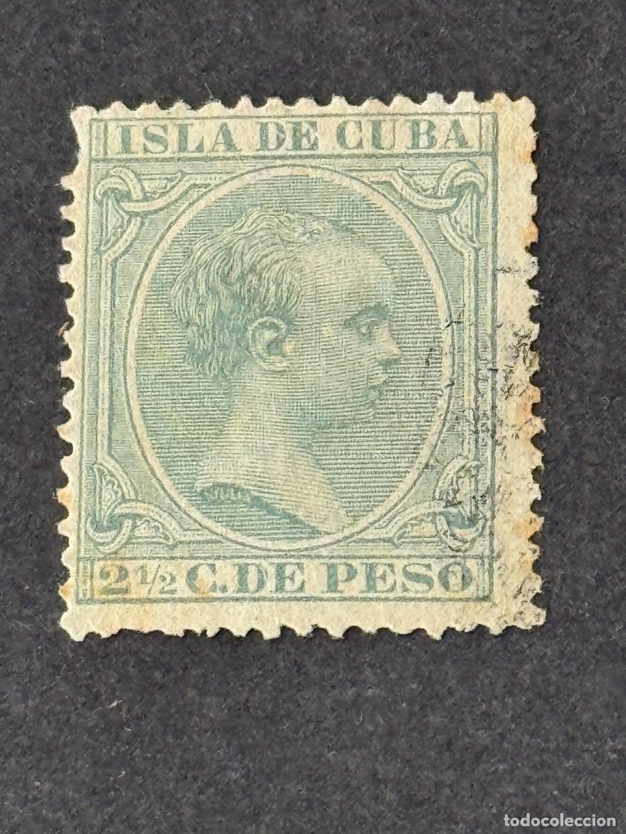 Sellos: Cuba, Alfonso XIII, 1890, Edifil 114, usado
