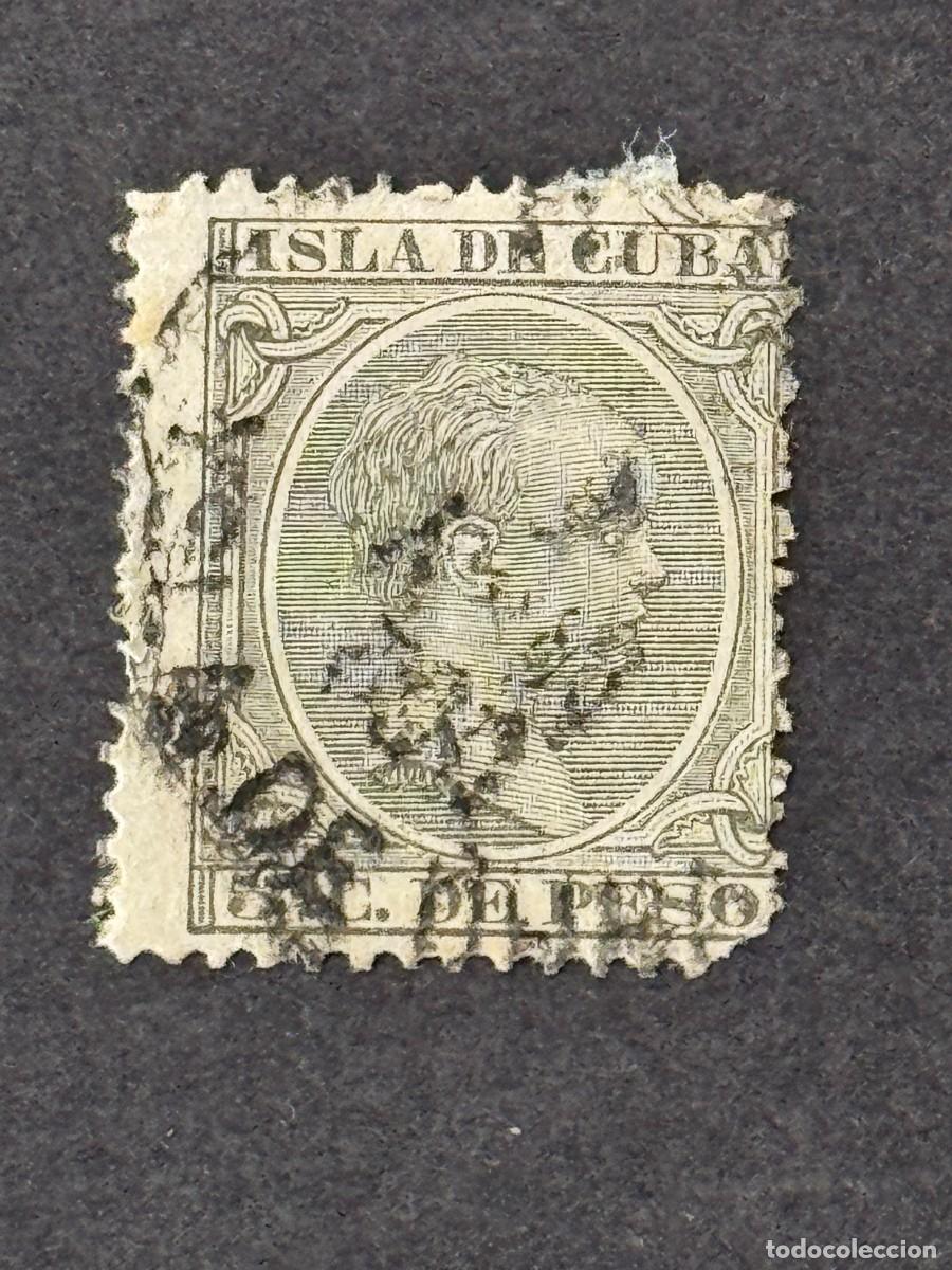 Sellos: Cuba, Alfonso XIII, 1890, Edifil 115, usado