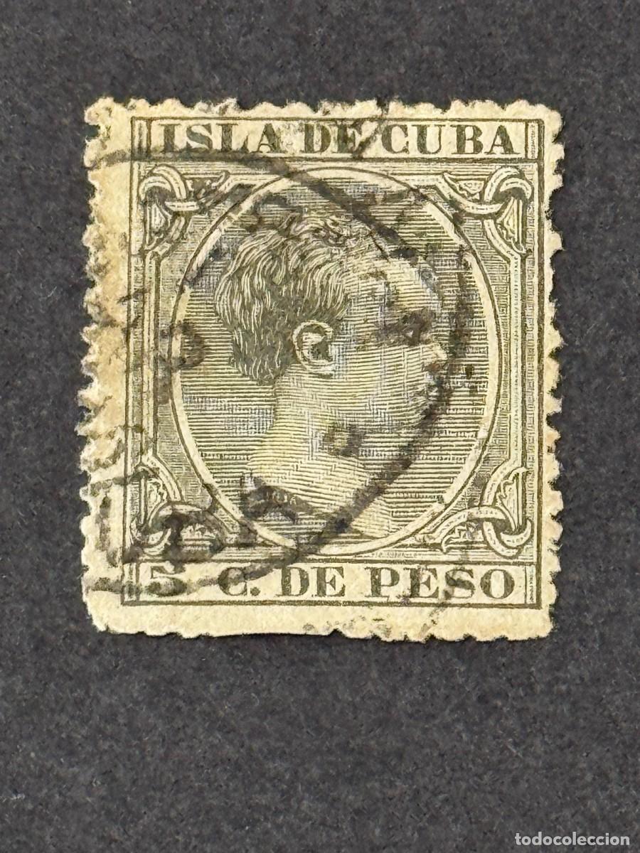 Sellos: Cuba, Alfonso XIII, 1890, Edifil 115, usado