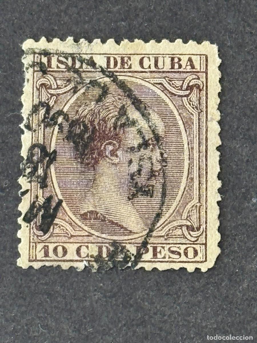 Sellos: Cuba, Alfonso XIII, 1890, Edifil 116, usado