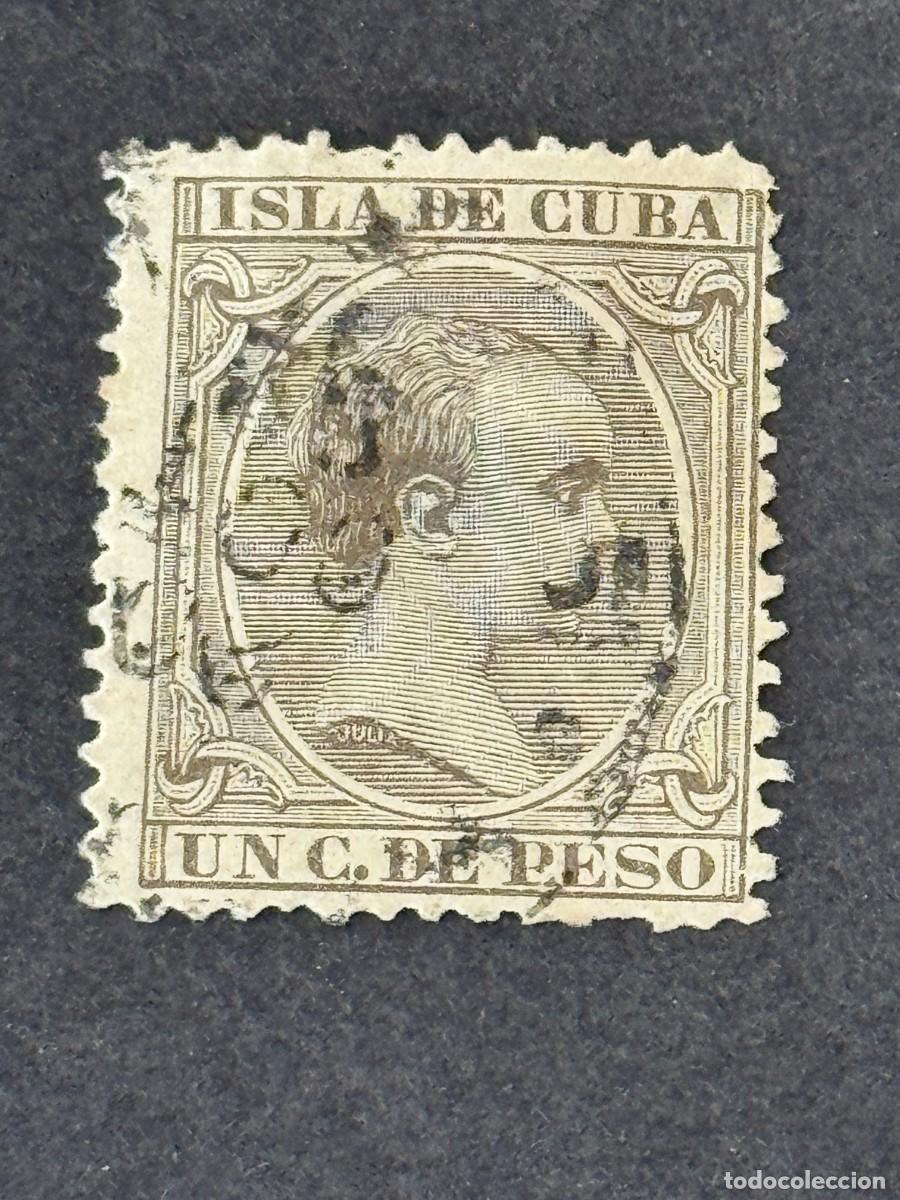 Sellos: Cuba, Alfonso XIII, 1891-1892, Edifil 124, usado