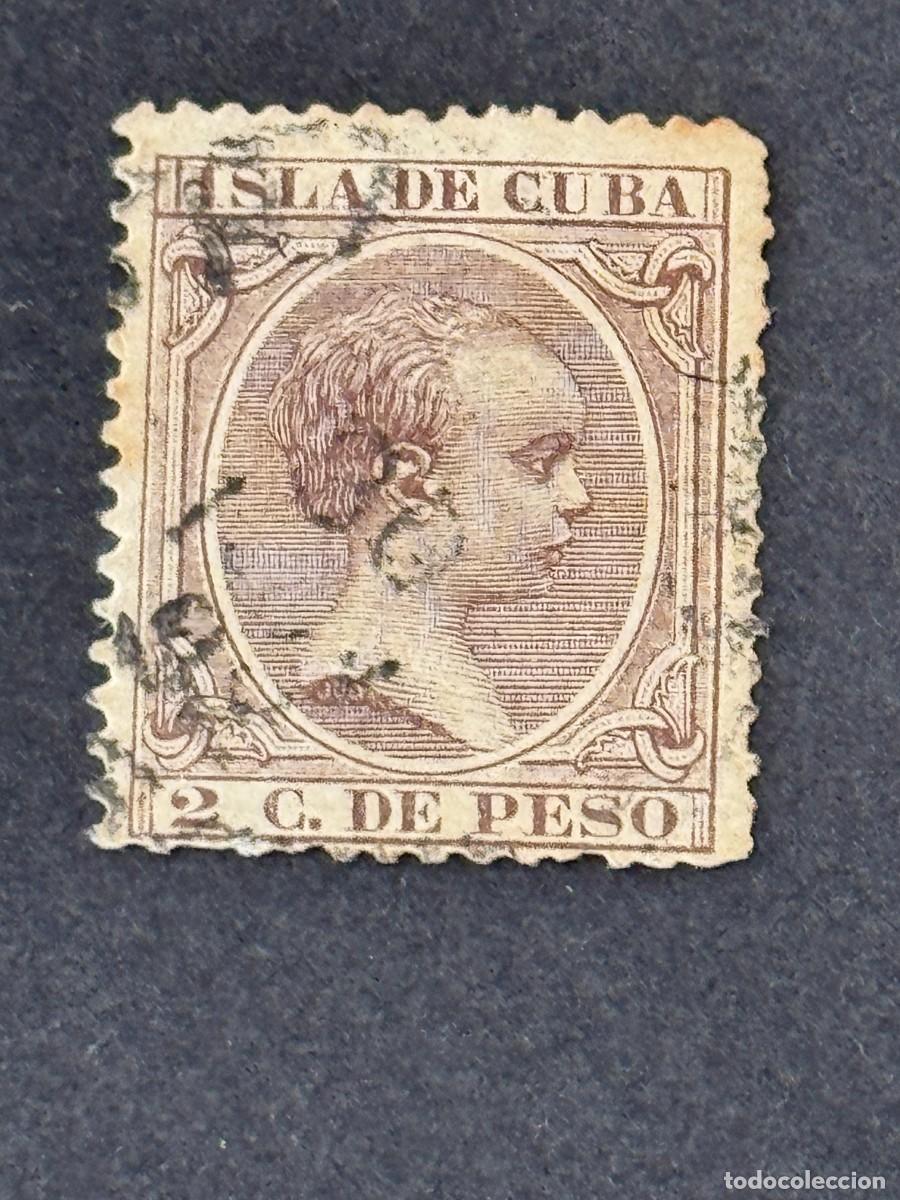 Sellos: Cuba, Alfonso XIII, 1891-1892, Edifil 125, usado
