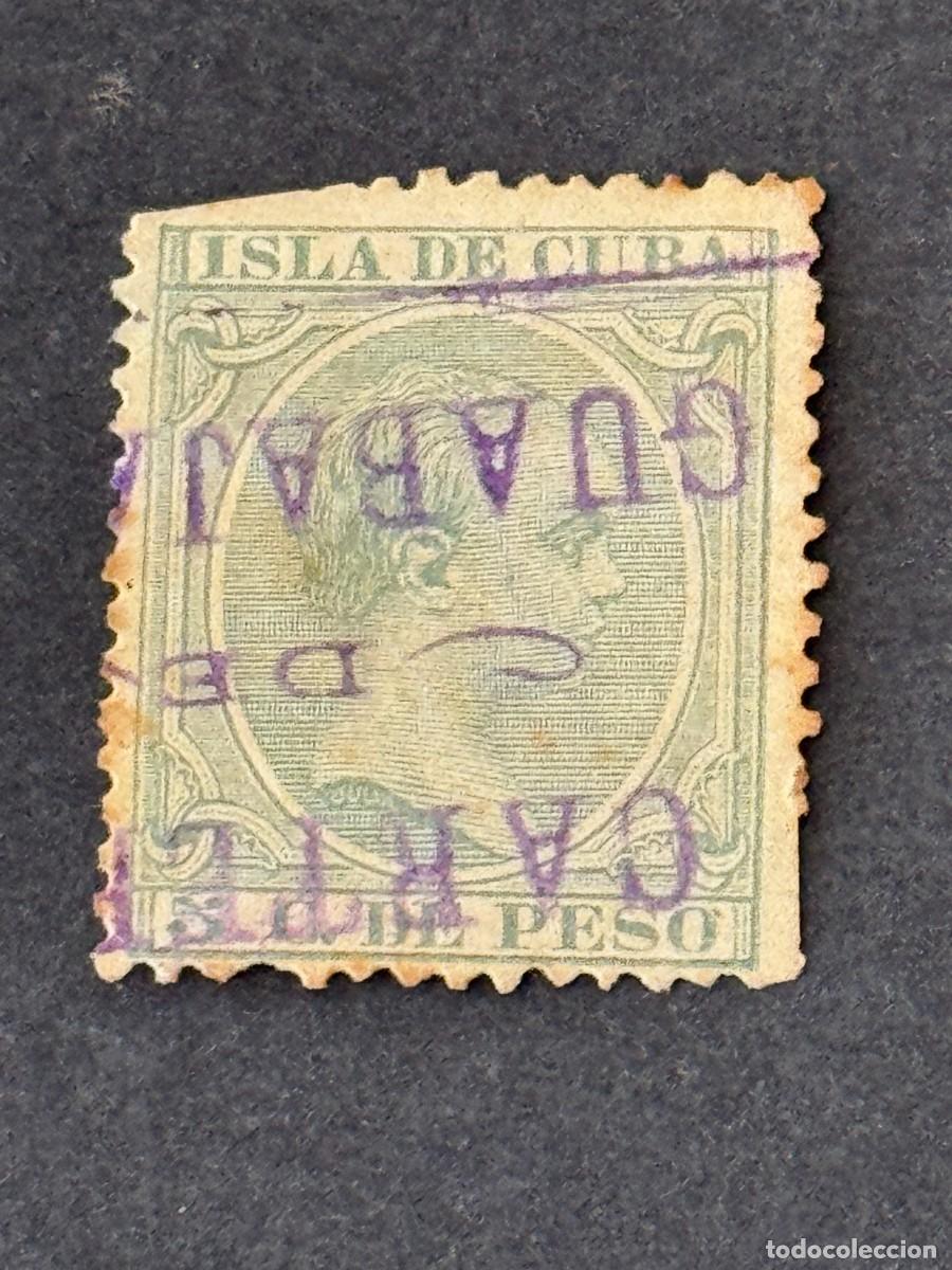 Sellos: Cuba, Alfonso XIII, 1891-1892, Edifil 127, usado