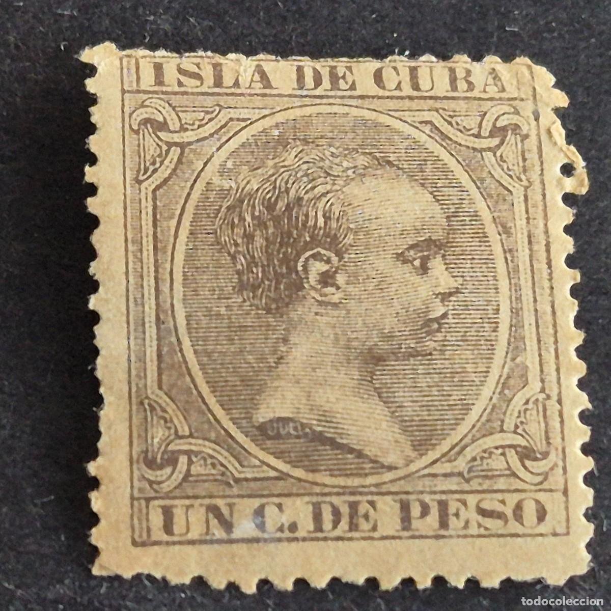 Sellos: ESPA&Ntilde;A, CUBA, 1890, ALFONSO XIII, EDIFIL 112**, NUEVO, GOMA, SIN FIJASELLO, (LOTE AR)