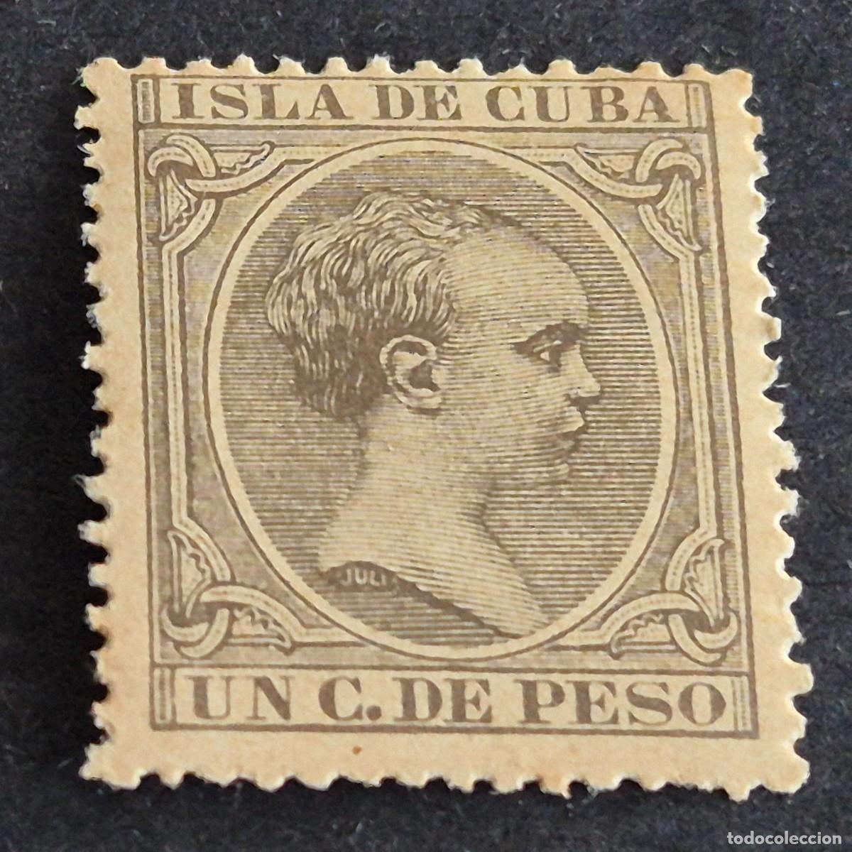 Sellos: ESPA&Ntilde;A, CUBA, 1890, ALFONSO XIII, EDIFIL 112**, NUEVO, GOMA, SIN FIJASELLO, (LOTE AR)