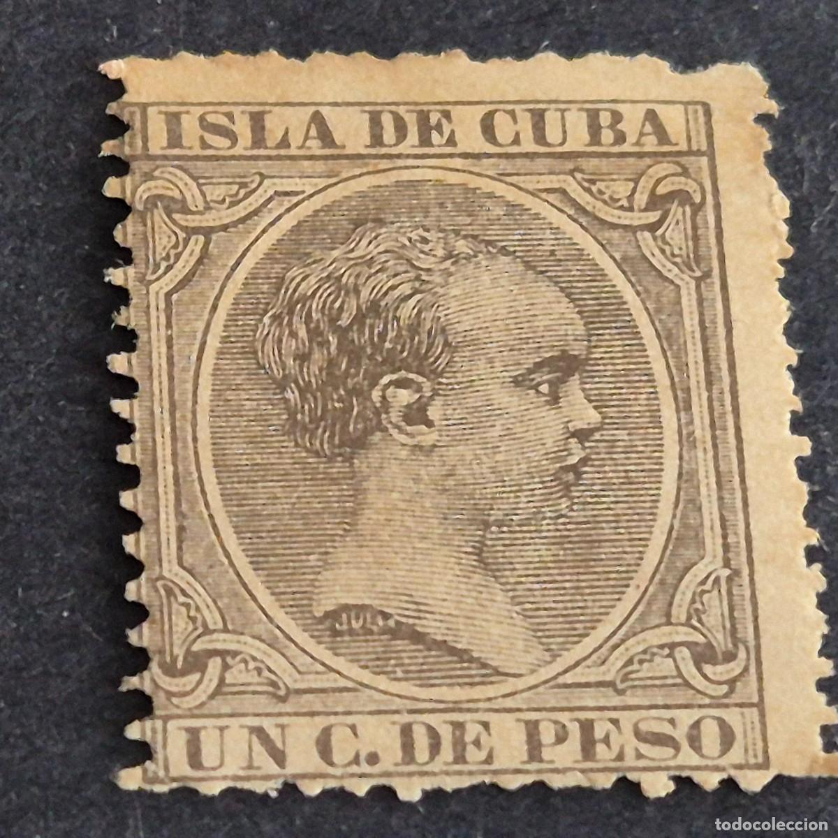 Sellos: ESPA&Ntilde;A, CUBA, 1890, ALFONSO XIII, EDIFIL 112**, NUEVO, GOMA, SIN FIJASELLO, (LOTE AR)