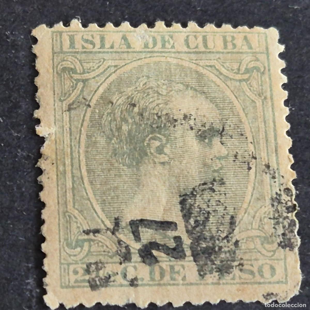 Sellos: ESPA&Ntilde;A, CUBA, 1890, ALFONSO XIII, EDIFIL 114, USADO, (LOTE AR)