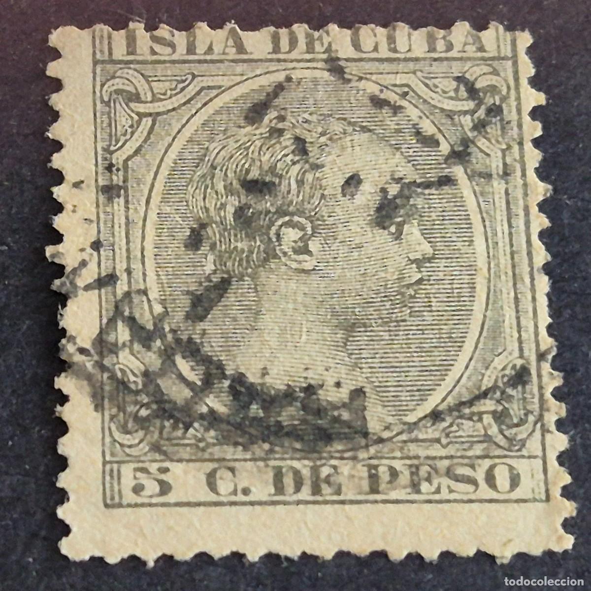 Sellos: ESPA&Ntilde;A, CUBA, 1890, ALFONSO XIII, EDIFIL 115, USADO, (LOTE AR)