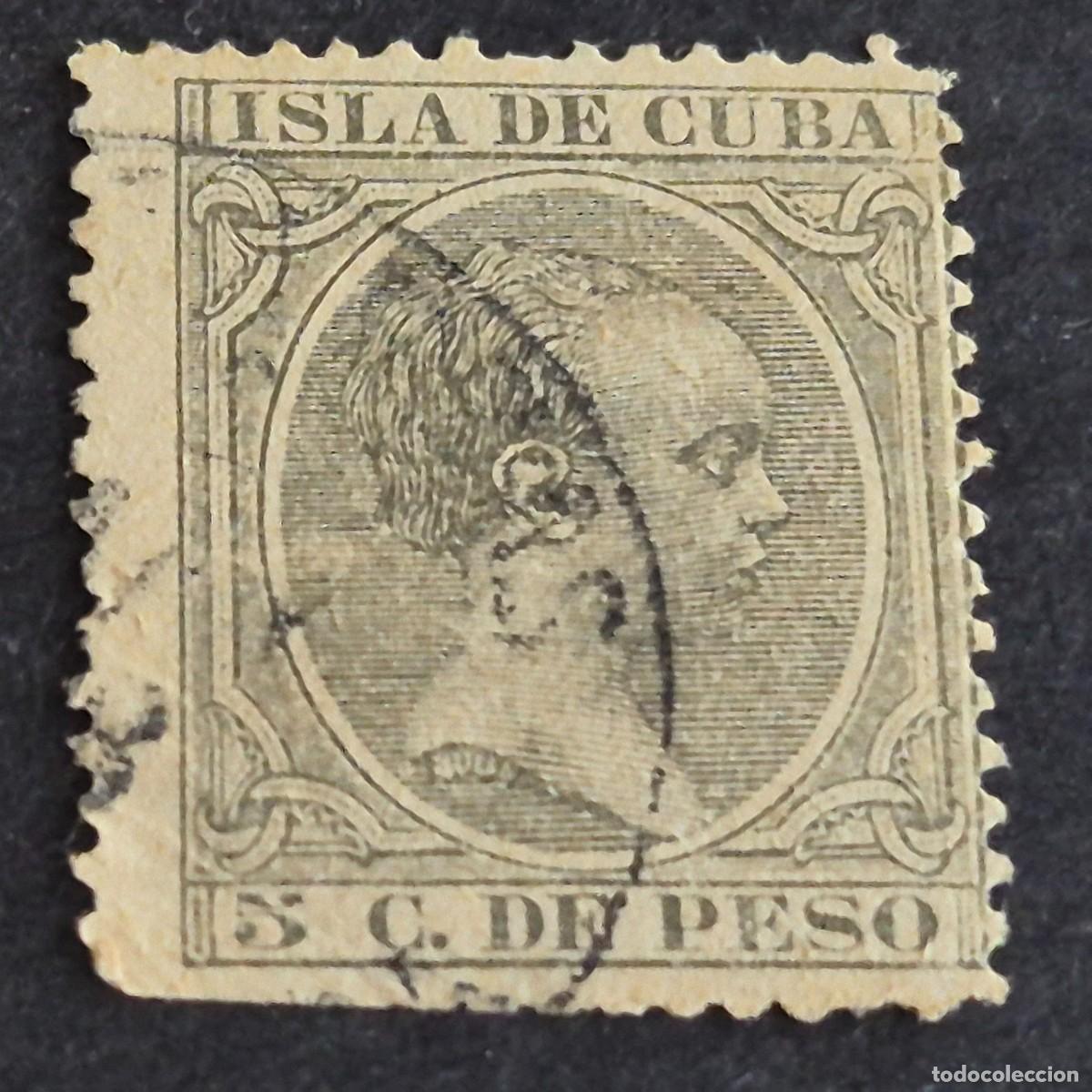 Sellos: ESPA&Ntilde;A, CUBA, 1890, ALFONSO XIII, EDIFIL 115, USADO, (LOTE AR)