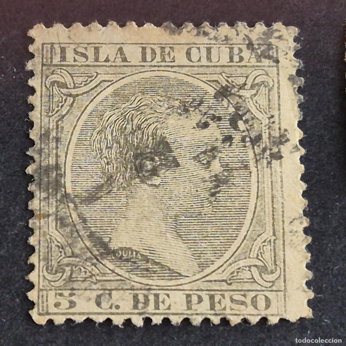 Sellos: ESPA&Ntilde;A, CUBA, 1890, ALFONSO XIII, EDIFIL 115, USADO, (LOTE AR)
