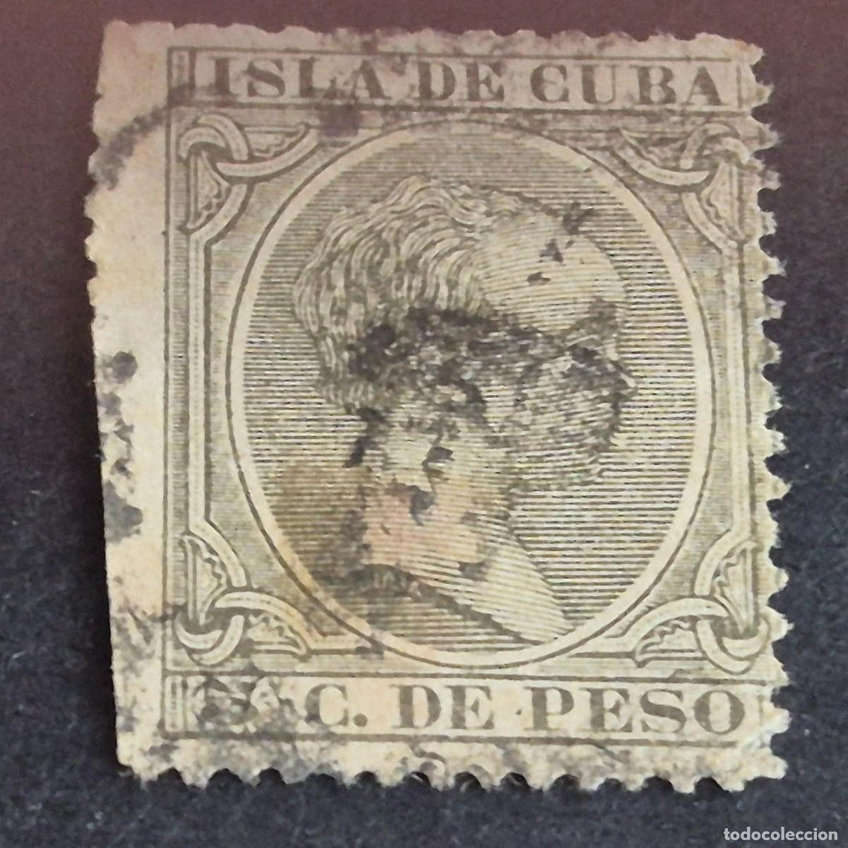 Sellos: ESPA&Ntilde;A, CUBA, 1890, ALFONSO XIII, EDIFIL 115, USADO, (LOTE AR)