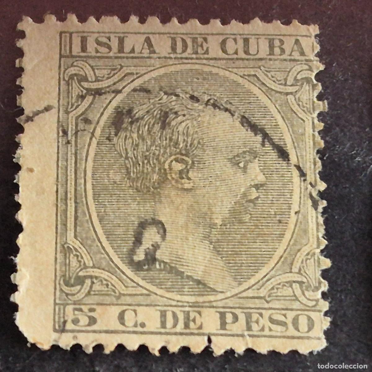 Sellos: ESPA&Ntilde;A, CUBA, 1890, ALFONSO XIII, EDIFIL 115, USADO, (LOTE AR)