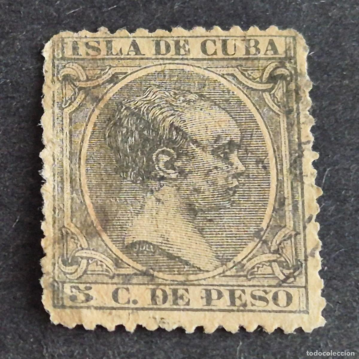Sellos: ESPA&Ntilde;A, CUBA, 1890, ALFONSO XIII, EDIFIL 115, USADO, (LOTE AR)