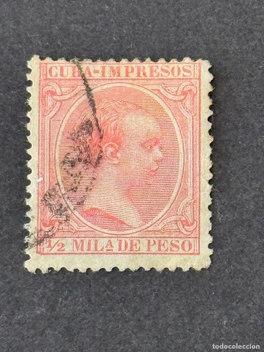 Francobolli: Cuba, Alfonso XIII, 1894, Edifil 130, usado