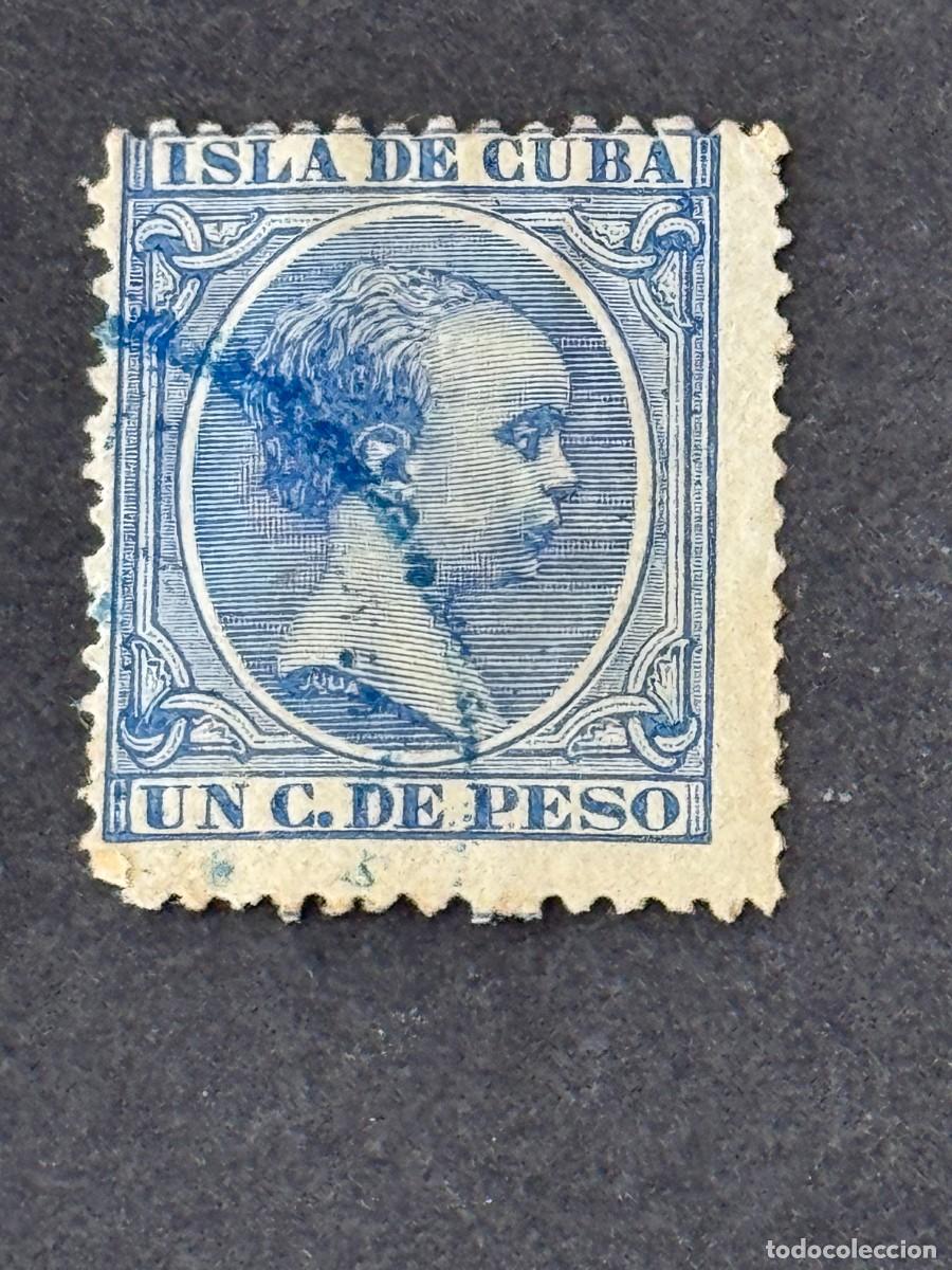 Sellos: Cuba, Alfonso XIII, 1894, Edifil 136, usado