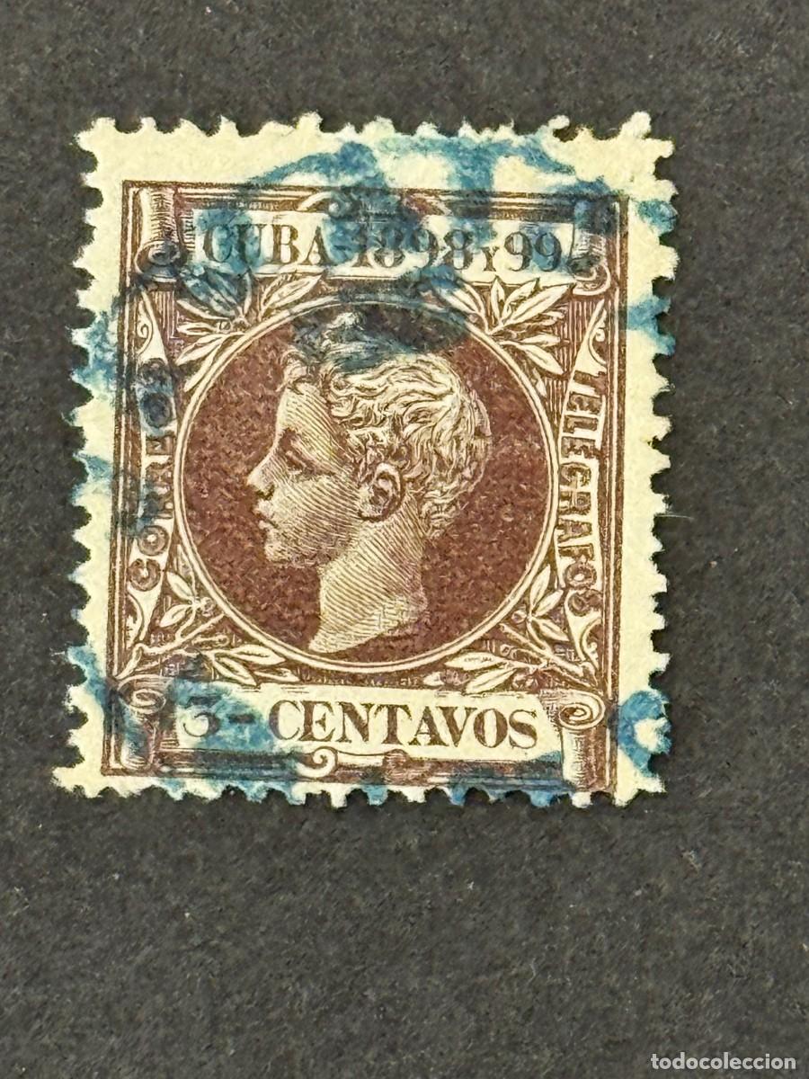 Sellos: Cuba, Alfonso XIII, 1898, Edifil 161, usado