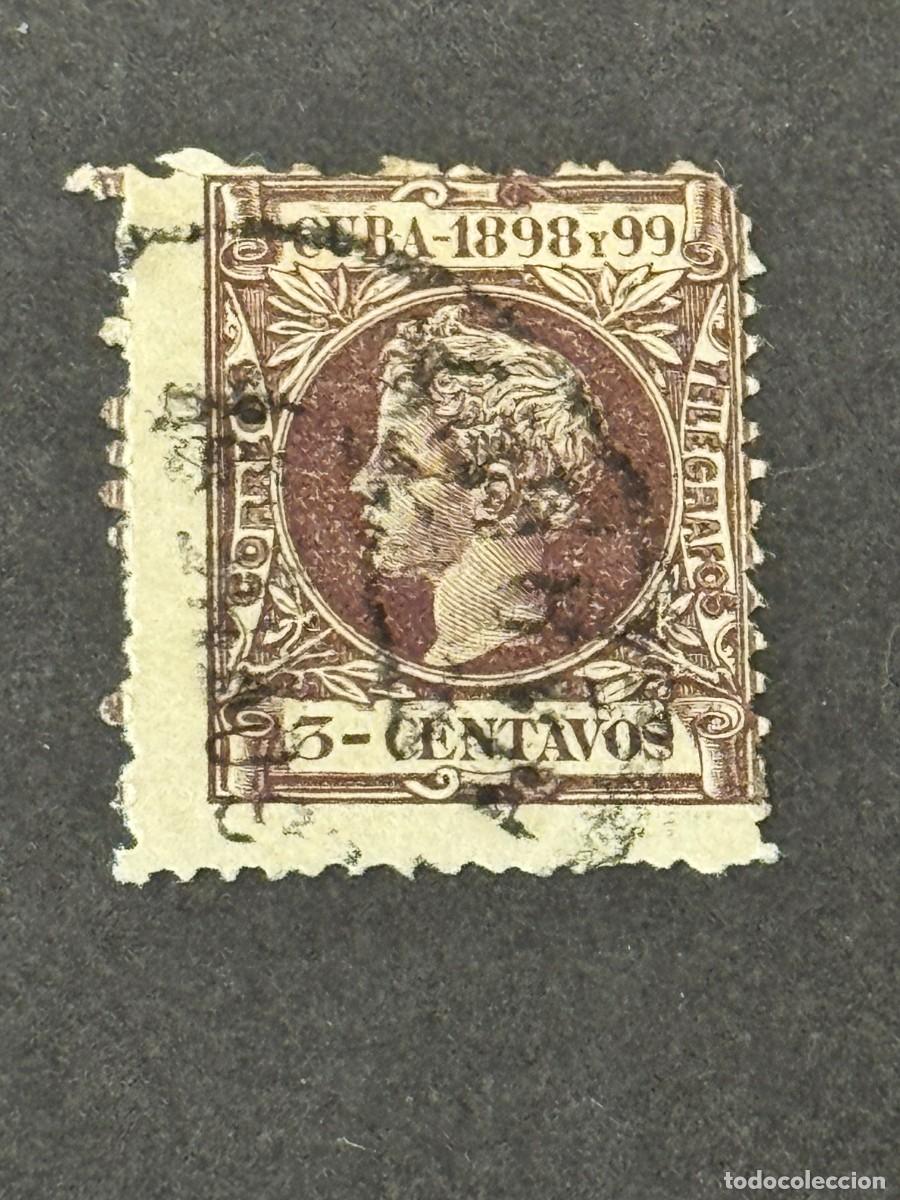 Sellos: Cuba, Alfonso XIII, 1898, Edifil 161, usado