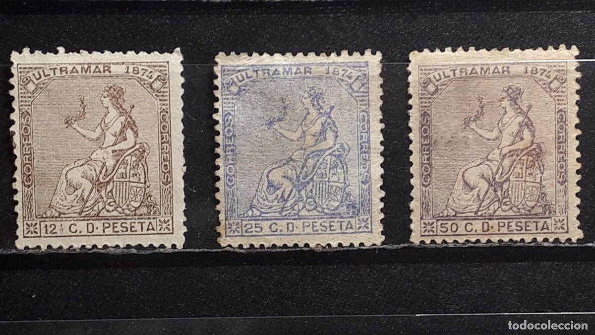 Sellos: CUBA. A&Ntilde;O 1874. (*)/*. EDIFIL 27/9