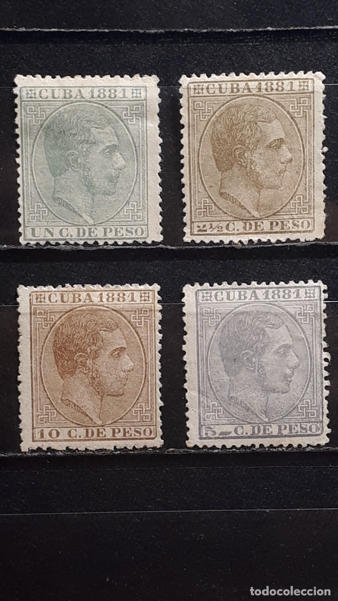 Sellos: CUBA. A&Ntilde;O 1881. (*)/*. EDIFIL 62/7, falta 63