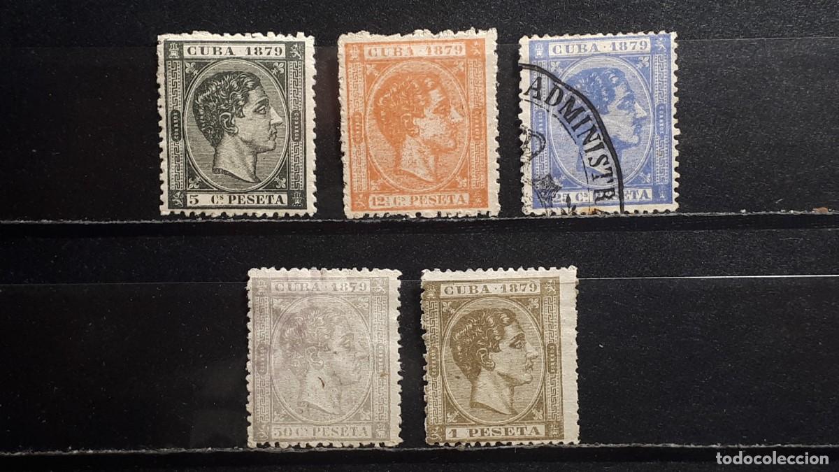 Sellos: CUBA. A&Ntilde;O 1879 (*)/&deg;. EDIFIL 50/5, falta 51